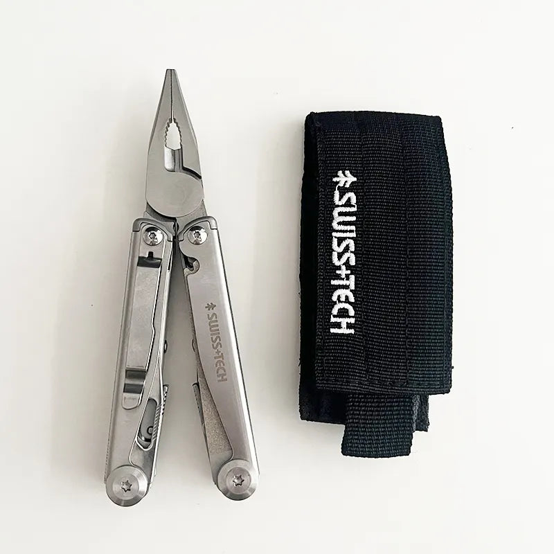SWISS+TECH™ Multiherramienta 18 en 1 (Replica Leatherman Surge Wave con bloqueo de seguridad)
