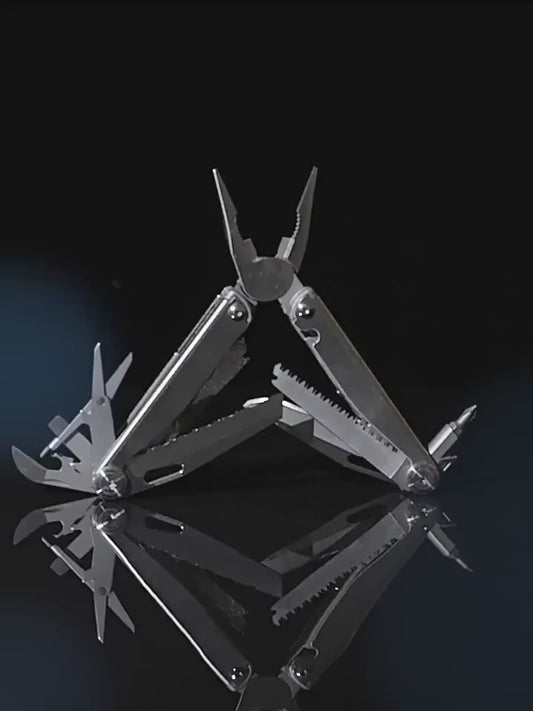 SWISS+TECH™ Multiherramienta 18 en 1 (Replica Leatherman Surge Wave con bloqueo de seguridad)