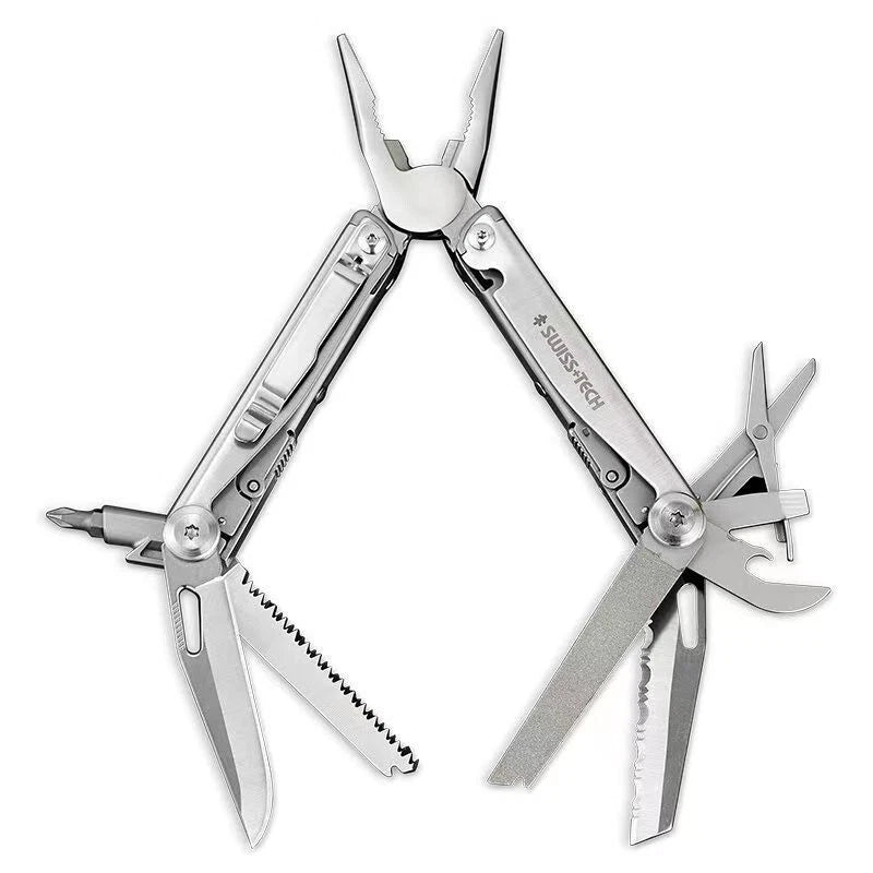 SWISS+TECH™ Multiherramienta 18 en 1 (Replica Leatherman Surge Wave con bloqueo de seguridad)
